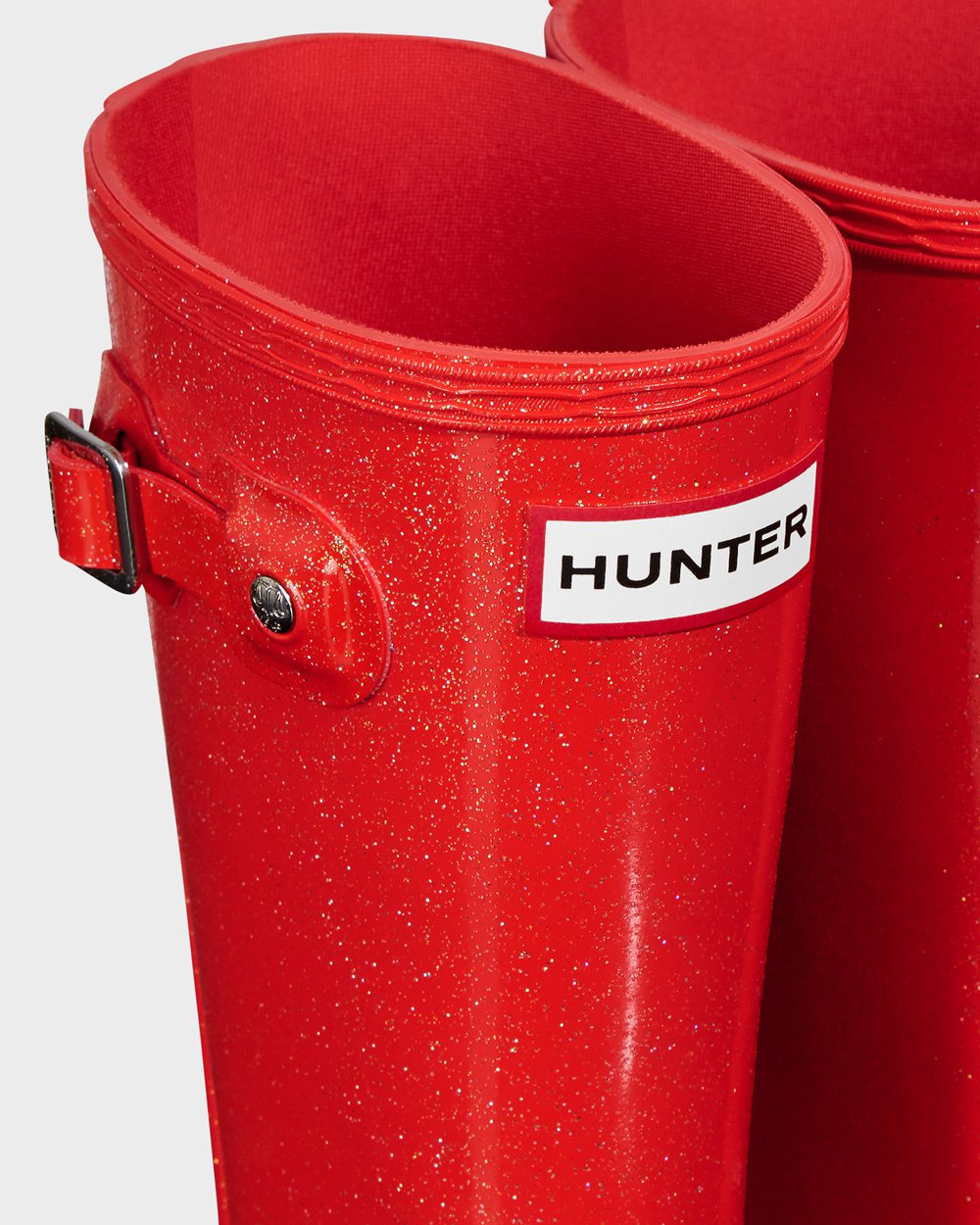 Hunter Niños Original Big Starcloud - Botas de Lluvia Naranjas Rojas - 726-FKIURH